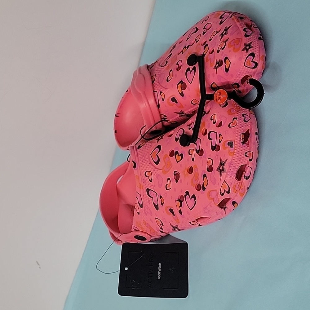 NWT Activ Pro Heart Clog Style Summer Shoes Size 9/10